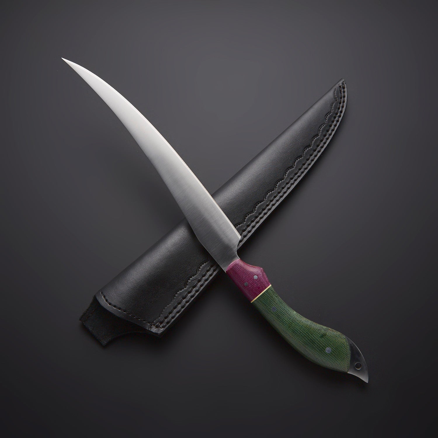 CrimsonEdge™ Handcrafted Chef Knife – Premium Red & Black Resin Handle Knives Craft