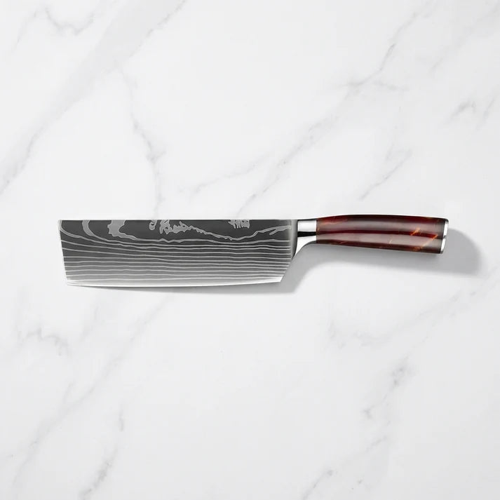 Damascus Nakiri Vegetable Cleaver