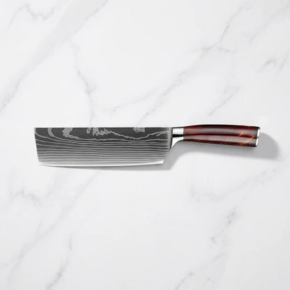 Damascus Nakiri Vegetable Cleaver